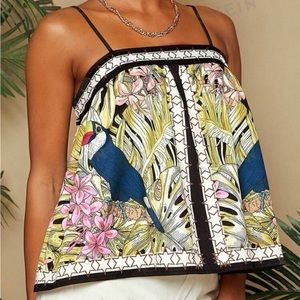 SHEIN VCAY Babydoll Cami Flowy Strappy Top